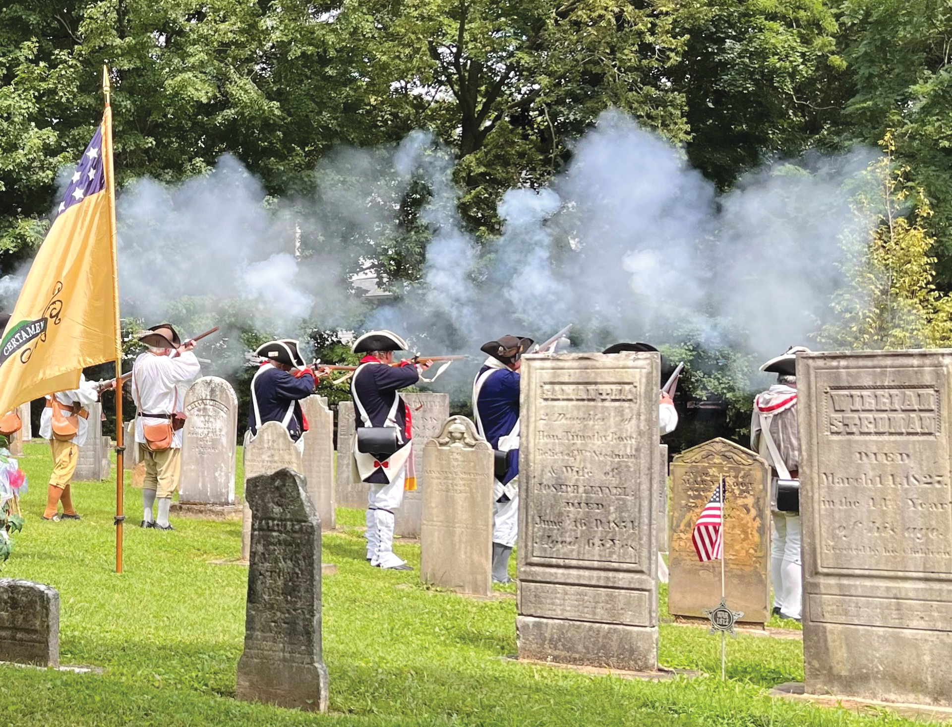 Photo, Salute to Am Rev veterans at Granville cemetery