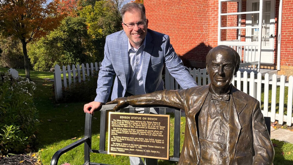 Photo, The author visited Edison's birthplace on a gorgeous fall day