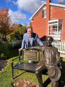 Photo, The author visited Edison's birthplace on a gorgeous fall day
