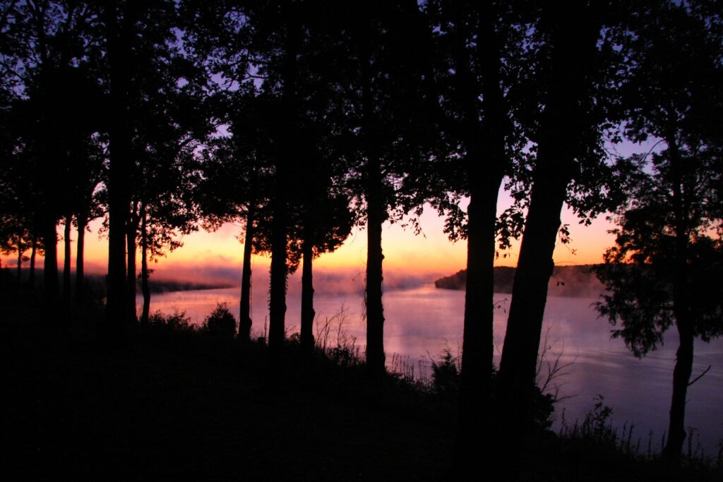 Ohio River at sunrise